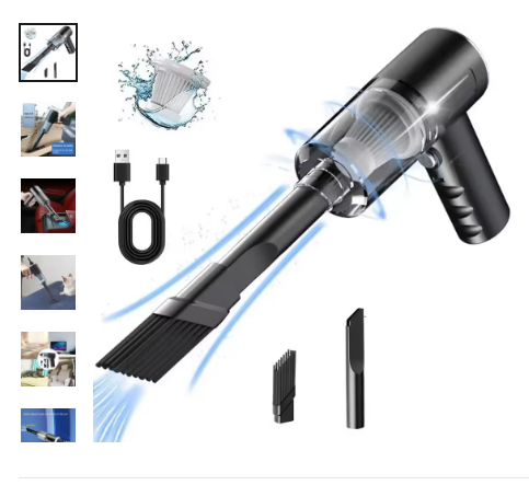 PowerDust™Mini Aspiradora Portátil [Elimina  Suciedad en Segundos]