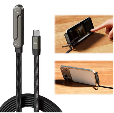 FlexiCharge™ Cable Plegable 2 en 1 [Carga Cómoda Donde Quieras]