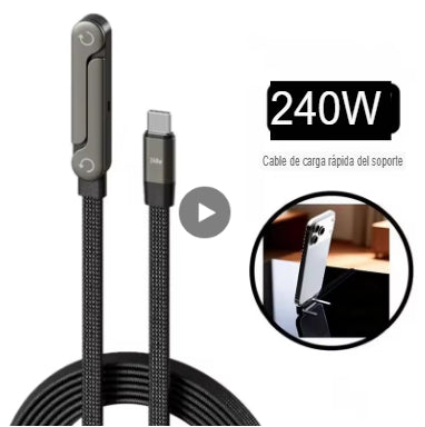 FlexiCharge™ Cable Plegable 2 en 1 [Carga Cómoda Donde Quieras]